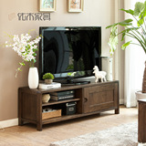 纯实木电视柜进口白橡木电视柜客厅简约现代家具1.35米电视柜特价