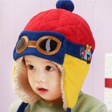 儿童护耳帽子保暖冬季男童女宝宝飞行员婴儿雷锋帽1-2岁韩版两岁