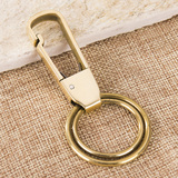 Summoning 手工黄铜男士腰挂钥匙扣  简约创意汽车钥匙链金属挂件