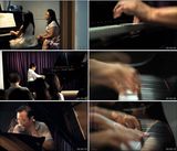 弹钢琴一组快切镜头/指挥/乐器/中国高清实拍视频素材