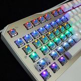 狼记T5彩虹背光机械键盘 有线游戏键盘青轴 网鱼网咖电竞机械键盘