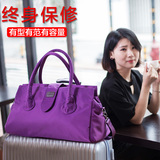 紫魅女包新款女包运动健身单肩包斜挎旅行包手提包防水尼龙包大包