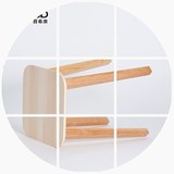 欧式简约方凳 橡胶实木餐桌凳子 现代休闲宜家餐厅时尚凳子创意