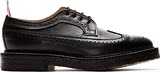 美国代购Thom Browne Pebbled Leather Longwing雕花英伦风男皮鞋
