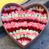 红玫瑰花束礼盒鲜花速递生日表白送女友北京朝阳花店同城送花上门