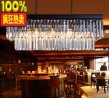 美式铁艺餐厅客厅个性酒店工程水晶灯创意欧式别墅水晶吊灯吸顶灯