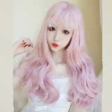 冉朵Lolita日常蜜桃粉粉色系 原宿软妹假发套