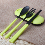 爱思得折叠筷勺三件套便携环保抗菌旅行餐具筷子叉勺套装包邮