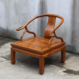 老榆木中式仿古实木禅椅|明清古典靠背椅圈椅|瑜伽盘腿打坐椅沙发