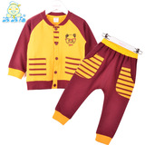 2015波波龙童装男童秋装套装幼童长袖两件套儿童宝宝套卫衣新款