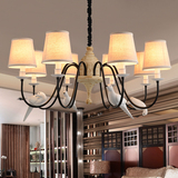 美式新古典现代吊灯 田园清新客厅卧室餐厅灯具 酒店包间样板房灯