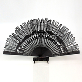CarlLiu中国风折扇北京上海竹扇子创意特色礼品 城市折扇创意礼品