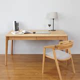 北欧宜家美式实木书桌家用办公电脑学习桌椅组合简约工151709616