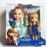 芭比冰雪奇缘艾莎安娜迪士尼公主公仔爱莎frozen套装女孩娃娃玩具