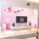 无缝墙纸壁画定制客厅沙发电视背景墙纸3d壁纸画现代简约花卉墙布