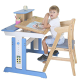 纯实木儿童书桌小学生学习桌椅套装可升降写字台作业课桌