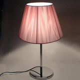 灯具批发 现代简约创意台灯温馨浪漫粉色拉丝卧室床头灯 可调光