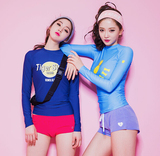 韩国代购16夏季新款女装 韩版时尚紧身速干运动健身衣防晒长袖T恤