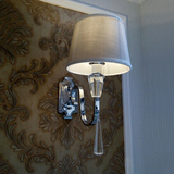 现代简约单头壁灯 个性水晶床头led壁灯 客厅过道酒店样板间壁灯