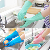夏季乳胶家务手套 厨房洗菜洗碗手套耐用护肤防水洗衣服清洁手套