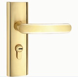 黄金色别墅双开大门锁木门锁 豪华中式欧式对开进户门锁海诗蔓