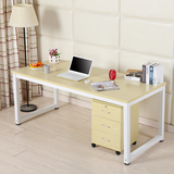 电脑桌台式简易书桌时尚简约办公桌双人写字桌家用餐桌椅组合