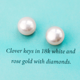 s925纯银 纯天然淡水珍珠 气质简约扁圆韩式可爱耳钉银饰品耳饰女