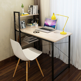 钢木简易电脑桌台式家用带书架写字书桌简约组装职员办公桌子特价