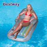 正品bestway充气浮床水上充气床加厚躺椅沙发浮排坐骑折叠椅
