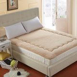 加厚榻榻米羊羔绒床垫学生宿舍垫被单人双人1.5/1.8m软海绵床褥子