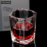 YISOMA烈酒白酒杯一口子弹杯玻璃杯钢化小酒杯子创意酒具创意家用