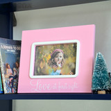 复古乡村宜家儿童房粉色相框 公主书桌摆件 创意欧式可爱相架新品