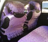 夏季新款蕾丝汽车坐垫 女款车用座垫凉垫 四季通用公主坐垫套