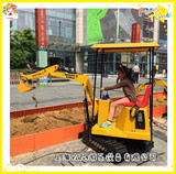 儿童挖掘机玩具 大型游乐场可坐人儿童电动挖土机挖掘机工程车