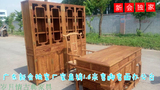 特价红木实木家具豪华大班台组合书柜非洲花梨木办公桌写字台书桌