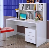 包邮台式电脑桌书柜书房家用转角笔记本写字书桌书架抽屉组合
