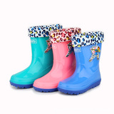 回力保暖儿童雨鞋可拆卸加绒冬季雨靴男女童中筒防滑套鞋宝宝水鞋