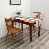 欧式餐桌椅组合小户型实木餐厅餐桌简约现代餐桌办公桌长桌可定制
