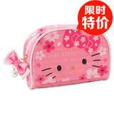 现货 日本正品 Hello kitty 凯蒂猫 可爱粉色化妆包收纳包 D0045