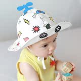 韩国新款宝宝盆帽春秋季儿童遮阳帽可爱造型婴儿帽子男女童渔夫帽