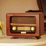 唐典老式复古收音机老人仿古木质台式收音机创意商务礼品怀旧纪念