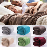 外贸珊瑚绒毯子加厚法兰绒毛毯纯色单人双人冬季学生宿舍床单单件