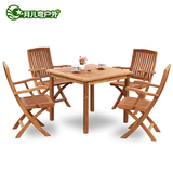 进口印尼柚木家具 户外休闲柚木桌椅组合 花园庭院天台实木餐桌