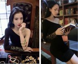 一件包邮2016春季最新款韩版时尚夜店女装潮流衣服斜肩性感连衣裙