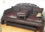 中式古典红木家具黑檀木真龙罗汉床客厅床三件套床厂家特价直销