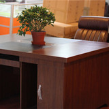 公桌椅组合 实木职员写字台复古油漆2人位电脑桌教师办公桌双人办