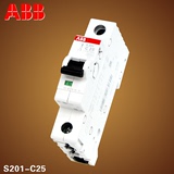 ABB空气开关S201-C25空开小型断路器低压abb微型断路器正品1p 25a