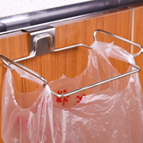 厨房垃圾袋支架挂架 橱柜门挂钩可挂式垃圾桶架子挂塑料袋收纳架