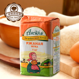 俄罗斯原装进口 艾利克品牌黑麦面粉 全麦烘焙面包粉 原装1KG