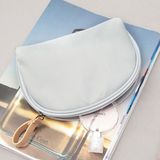 韩国新款时尚气质半圆化妆包便携旅行收纳贝壳数码包